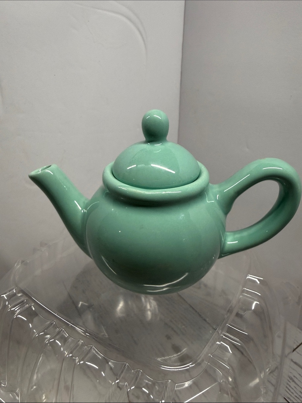 Mint Green Ceramic Teapot - Home Art